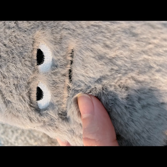 iPhone 12/12 Pro Case (Furry Grumpy Monster Face) - Picture 2 of 3